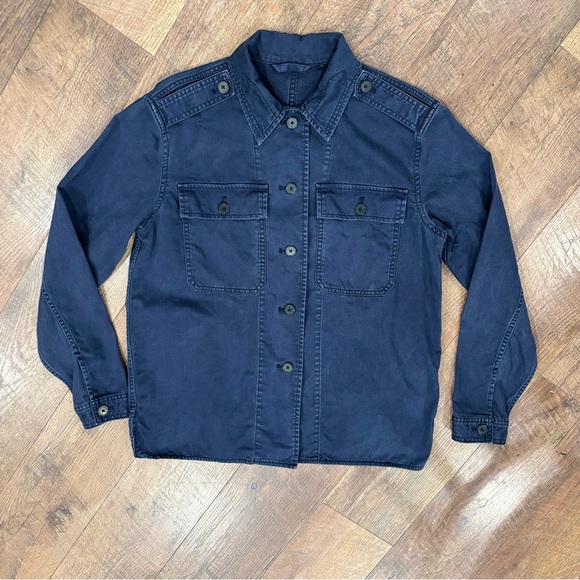 Madewell Easy Utility Shirt Jacket in Navy XS - Picture 5 of 9